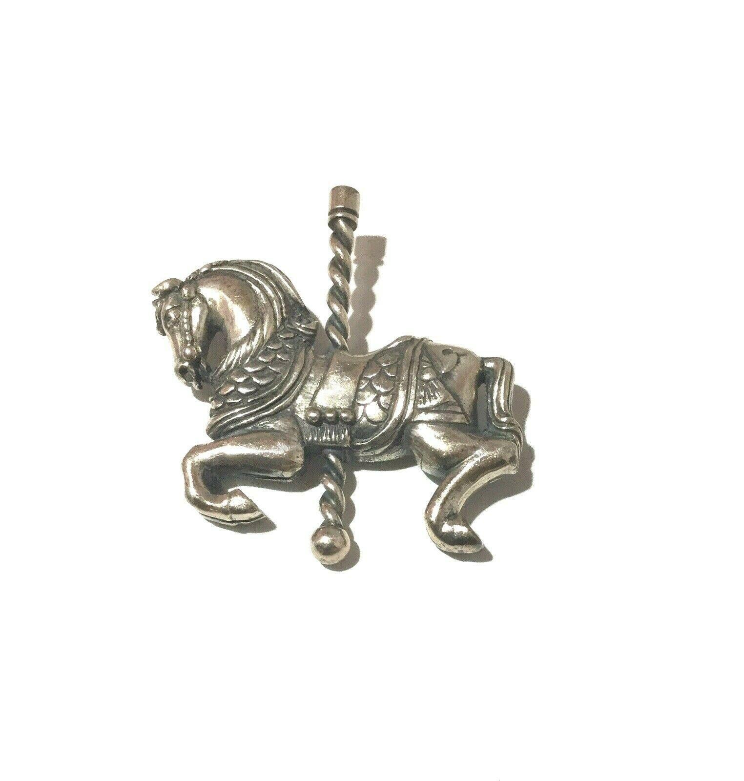 James Avery Sterling Silver Carousel Horse Pin 1