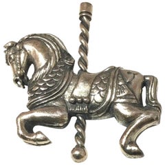 James Avery Sterling Silver Carousel Horse Pin