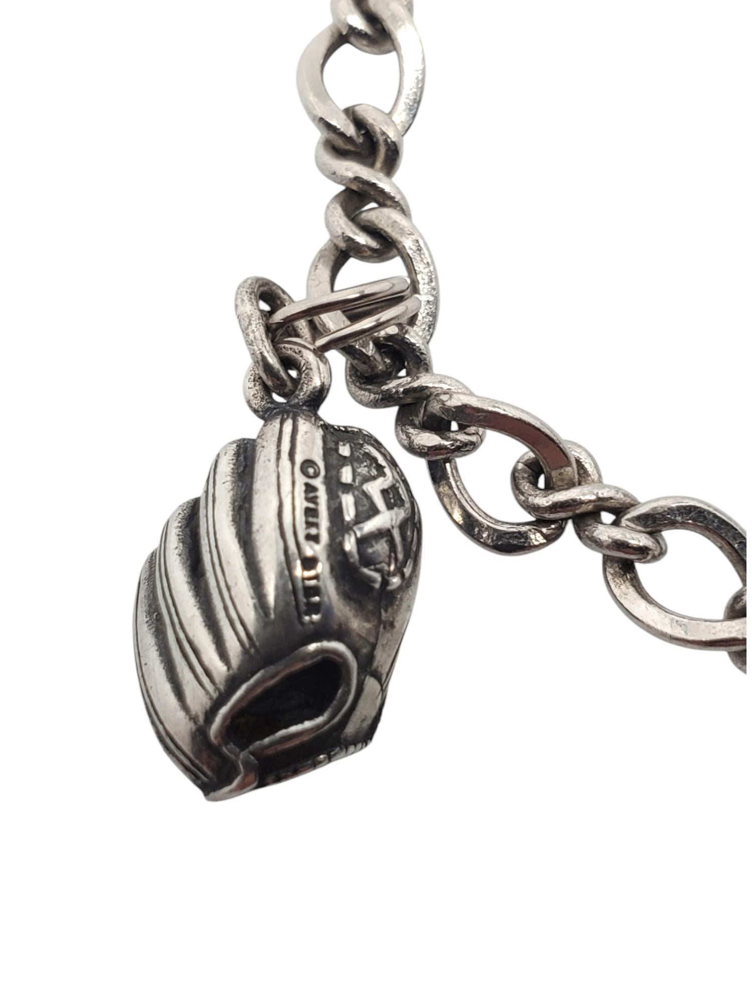 James Avery Sterling Silver Charm Bracelet #20716 In Good Condition In Washington Depot, CT