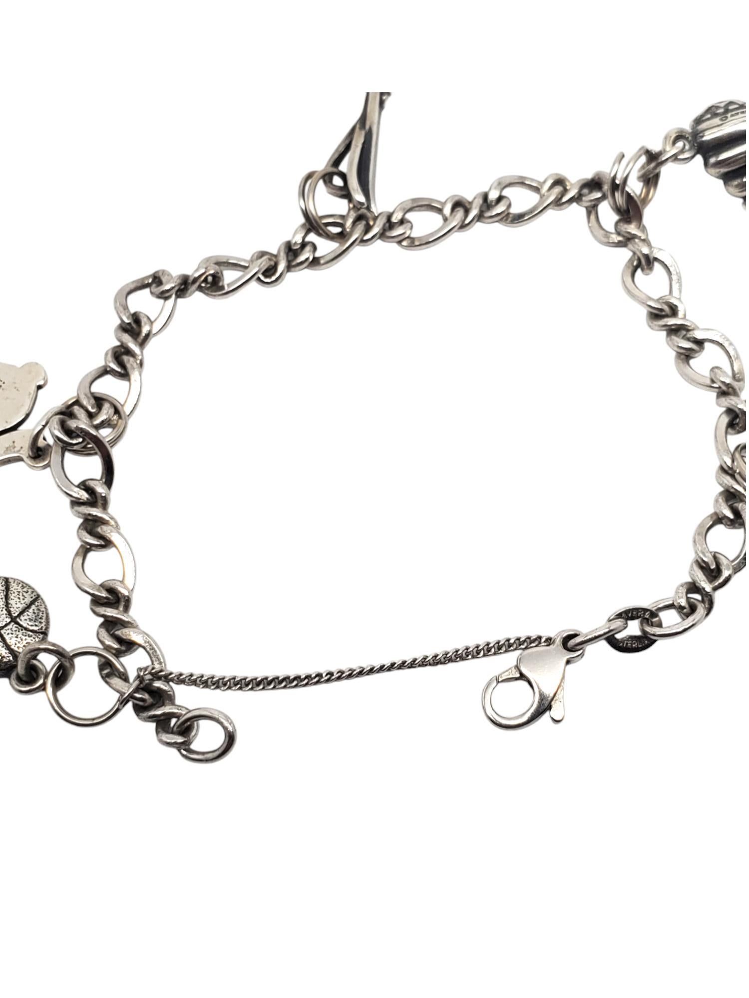 James Avery Sterling Silver Charm Bracelet #20716 2