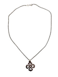 James Avery Sterling Silver Clover Pendant Necklace #24414