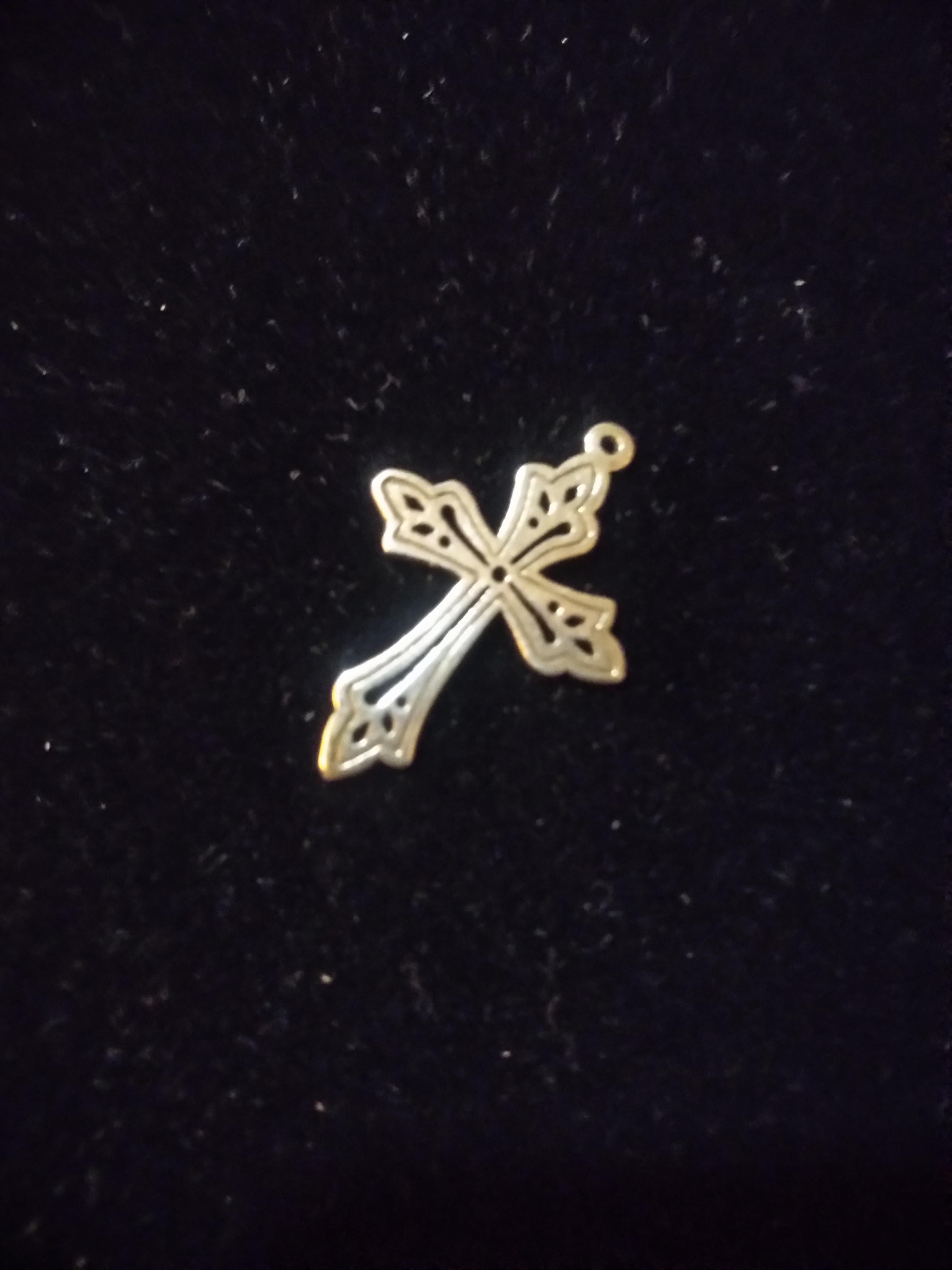 James Avery Sterling Silver Cross Pendant In Good Condition In Pasadena, TX