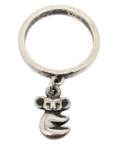 James Avery Anillo colgante de plata de ley con oso koala Tamaño 3,75 - 4 #20817