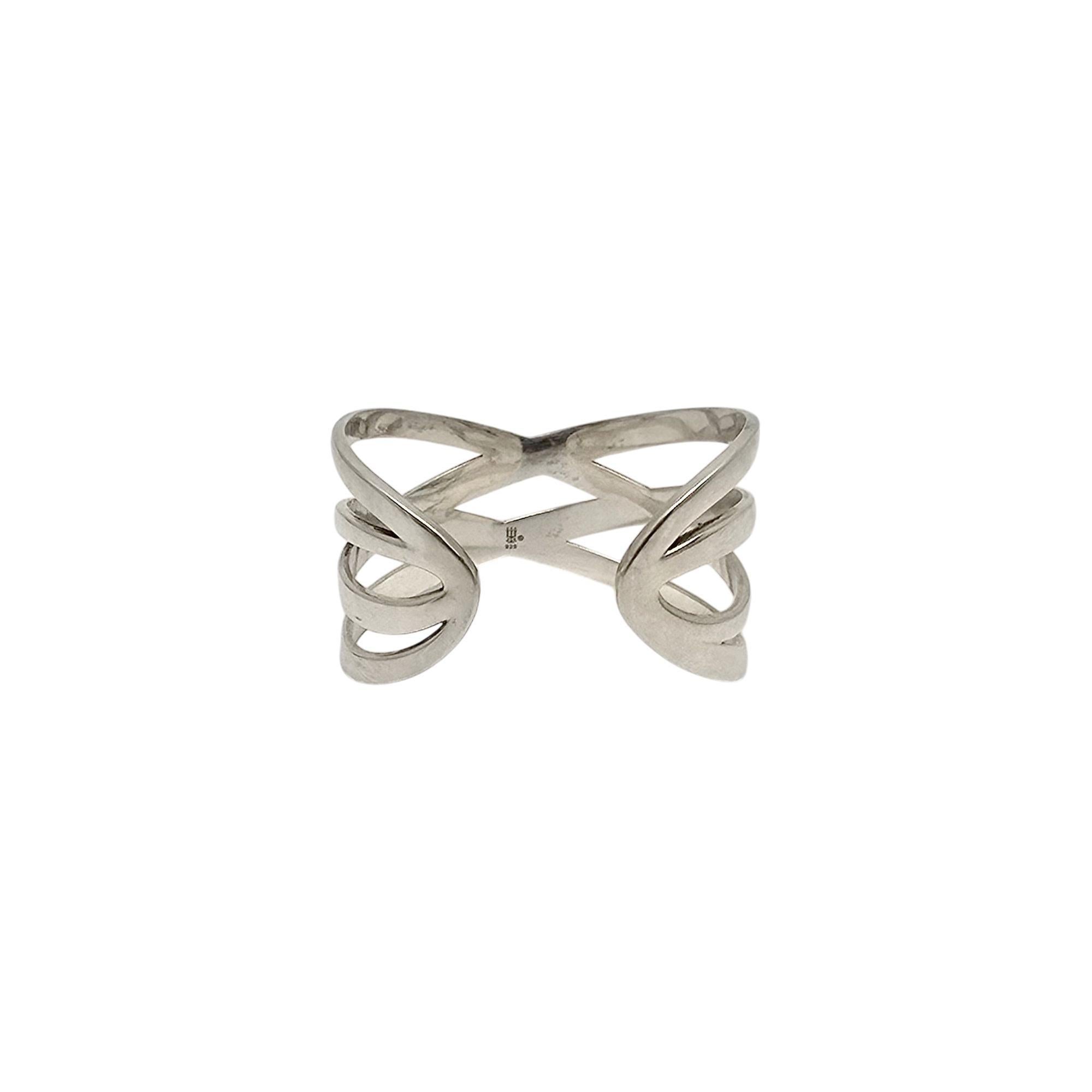 James Avery Bracciale Infinito con Doppia X Incrociata in Argento Sterling #20911 In condizioni buone in vendita a Washington Depot, CT
