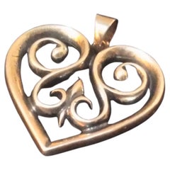 James Avery Sterling Silver Filligree Heart Pendant