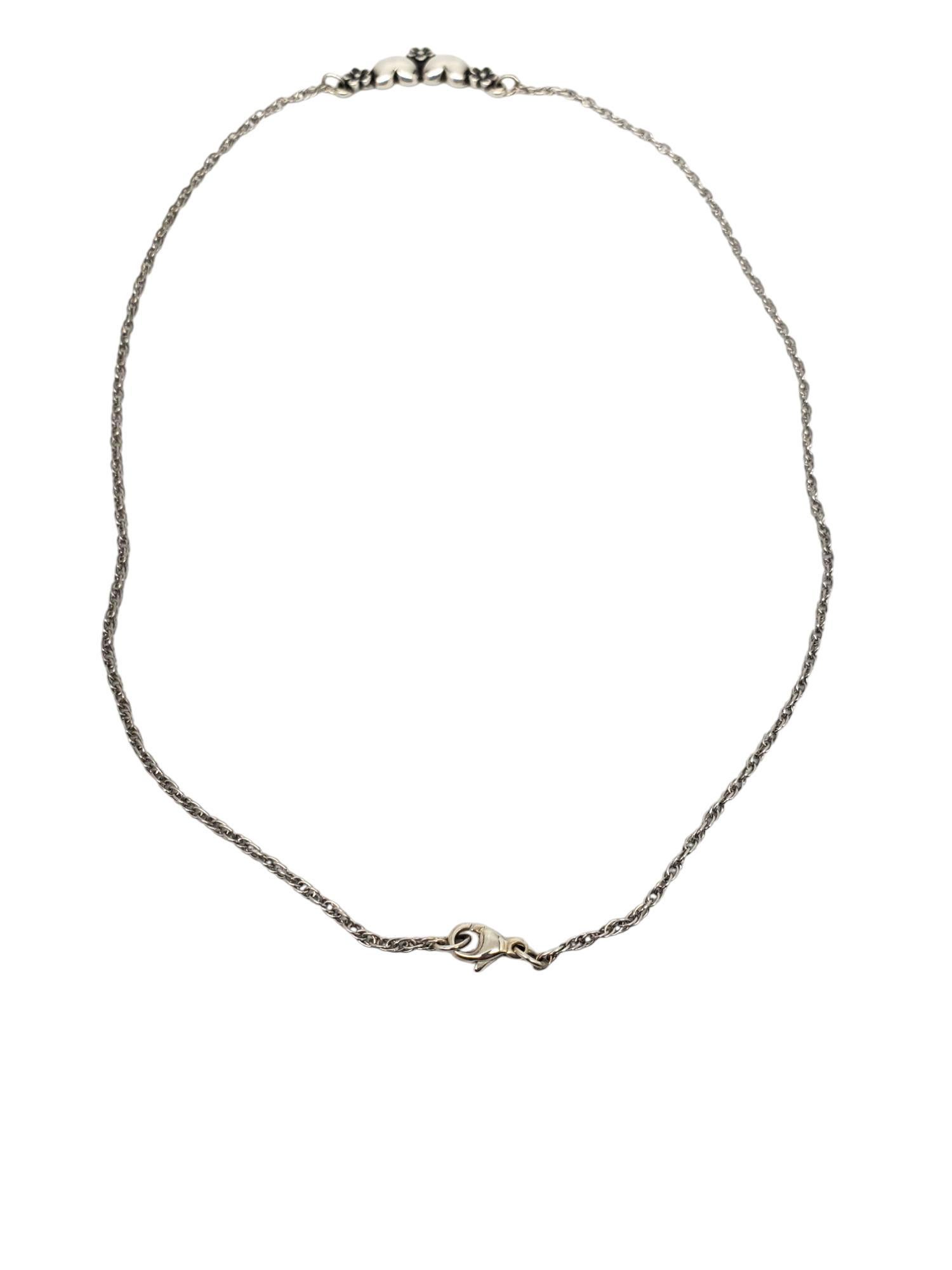 James Avery - Collana con cuore e fiori in argento Sterling #23796 In condizioni buone in vendita a Washington Depot, CT