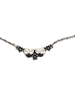 James Avery - Collana con cuore e fiori in argento Sterling #23796