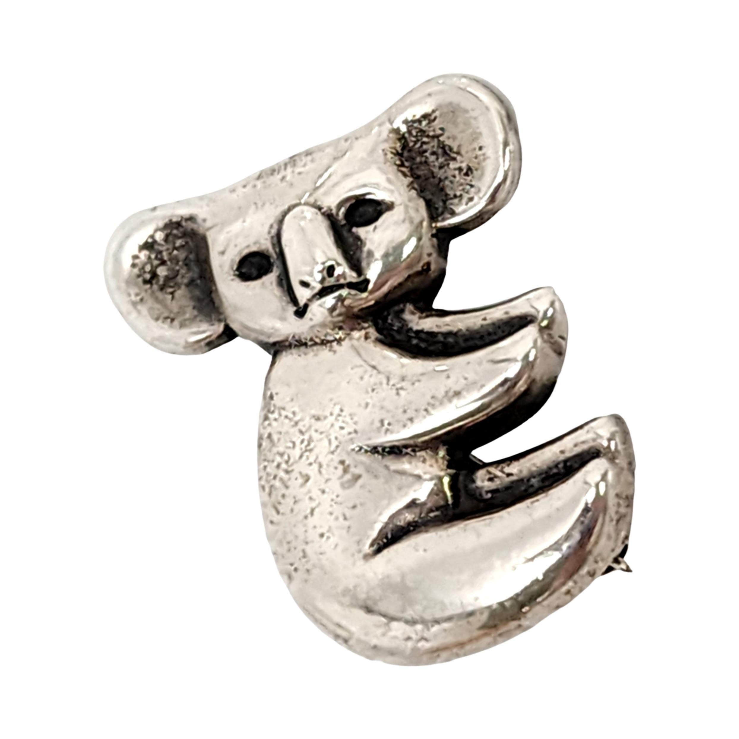 James Avery Sterling Silver Koala Bear Pin/Brooch #14553 In Good Condition For Sale In Washington Depot, CT