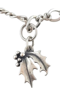 James Avery Sterling Silver Mistletoe Charm Bracelet #17908