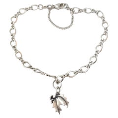 James Avery Sterling Silver Mistletoe Charm Bracelet #17908