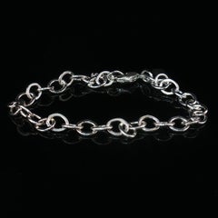James Avery Sterling Silver Oval Link Chain Bracelet 7" Safety Chain 8.3g Estate