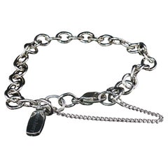 James Avery Sterling Silver Oval Link Chain Bracelet 7" Safety Chain 8.3g Estate