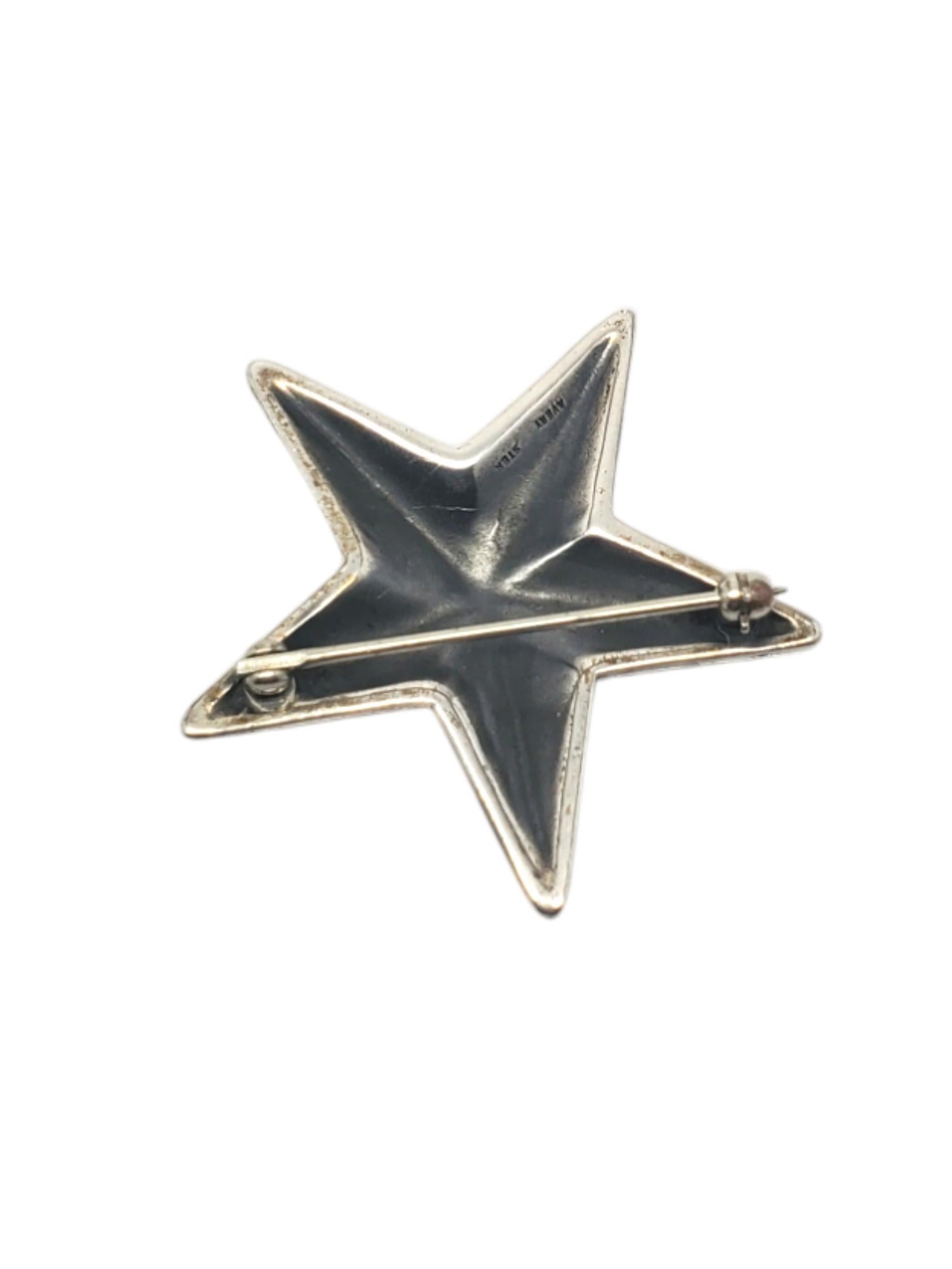 Women's James Avery Sterling Silver Star Pin Brooch #20401