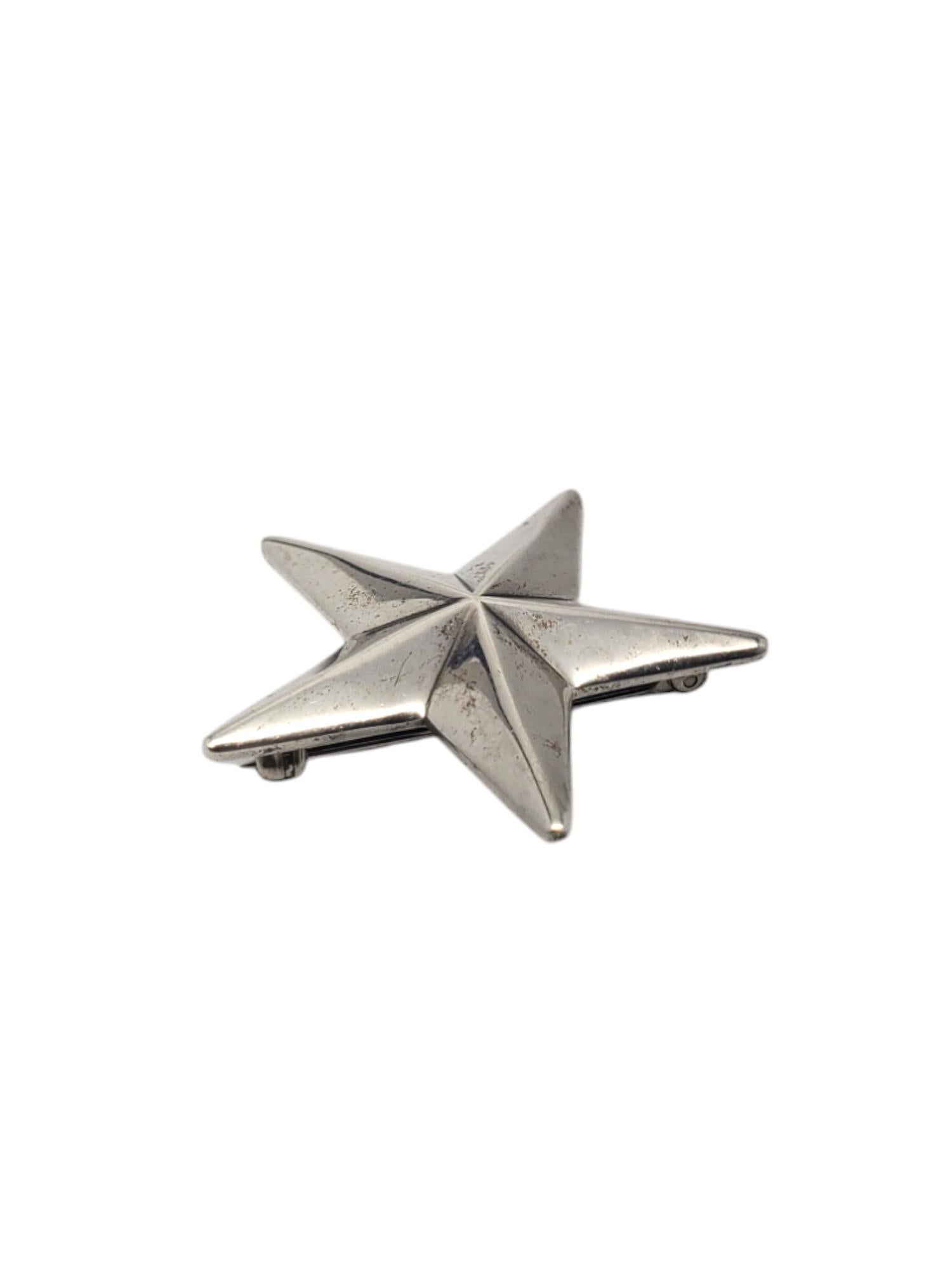 James Avery Sterling Silver Star Pin Brooch #20401 1