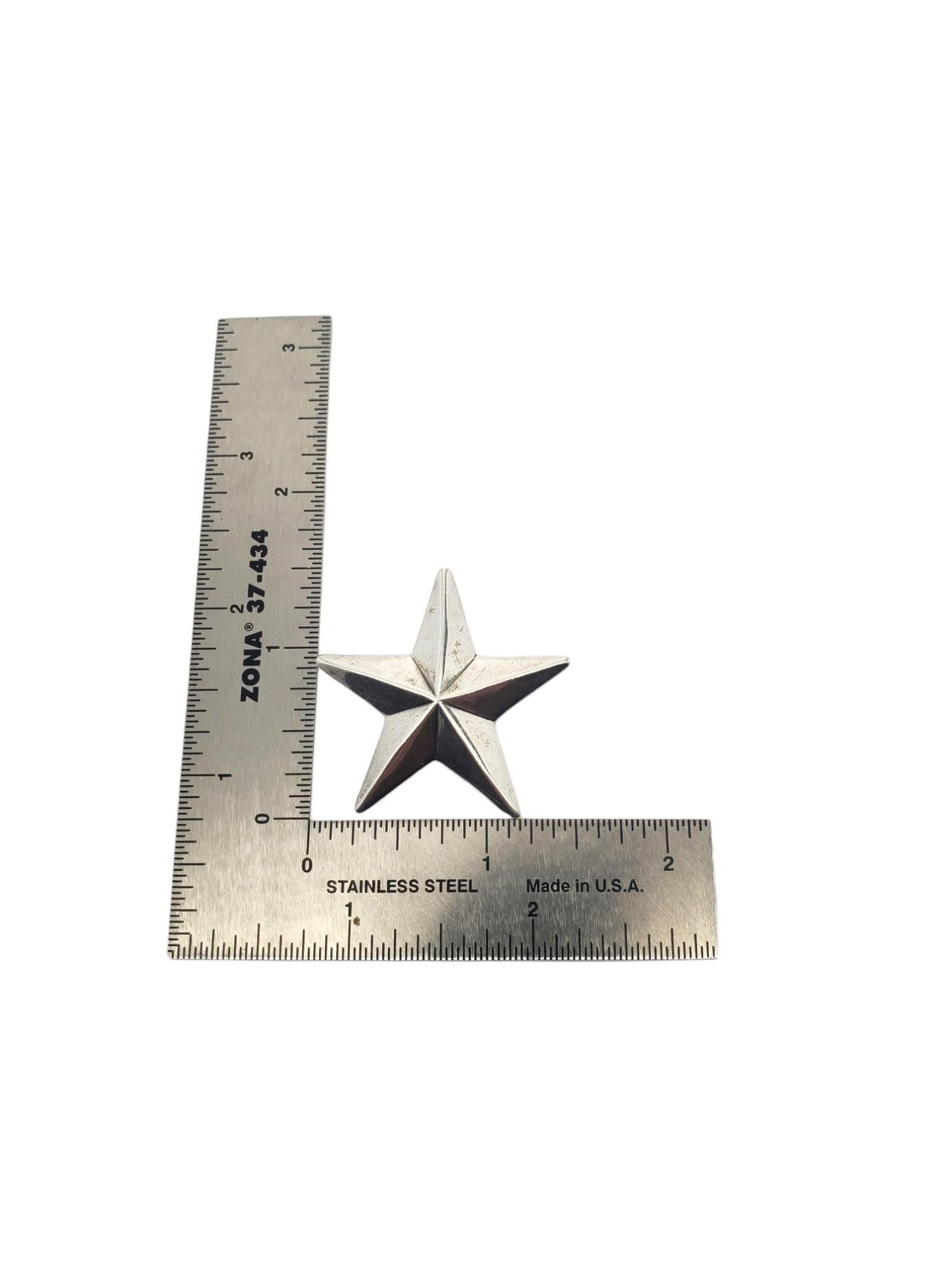 James Avery Sterling Silver Star Pin Brooch #20401 4
