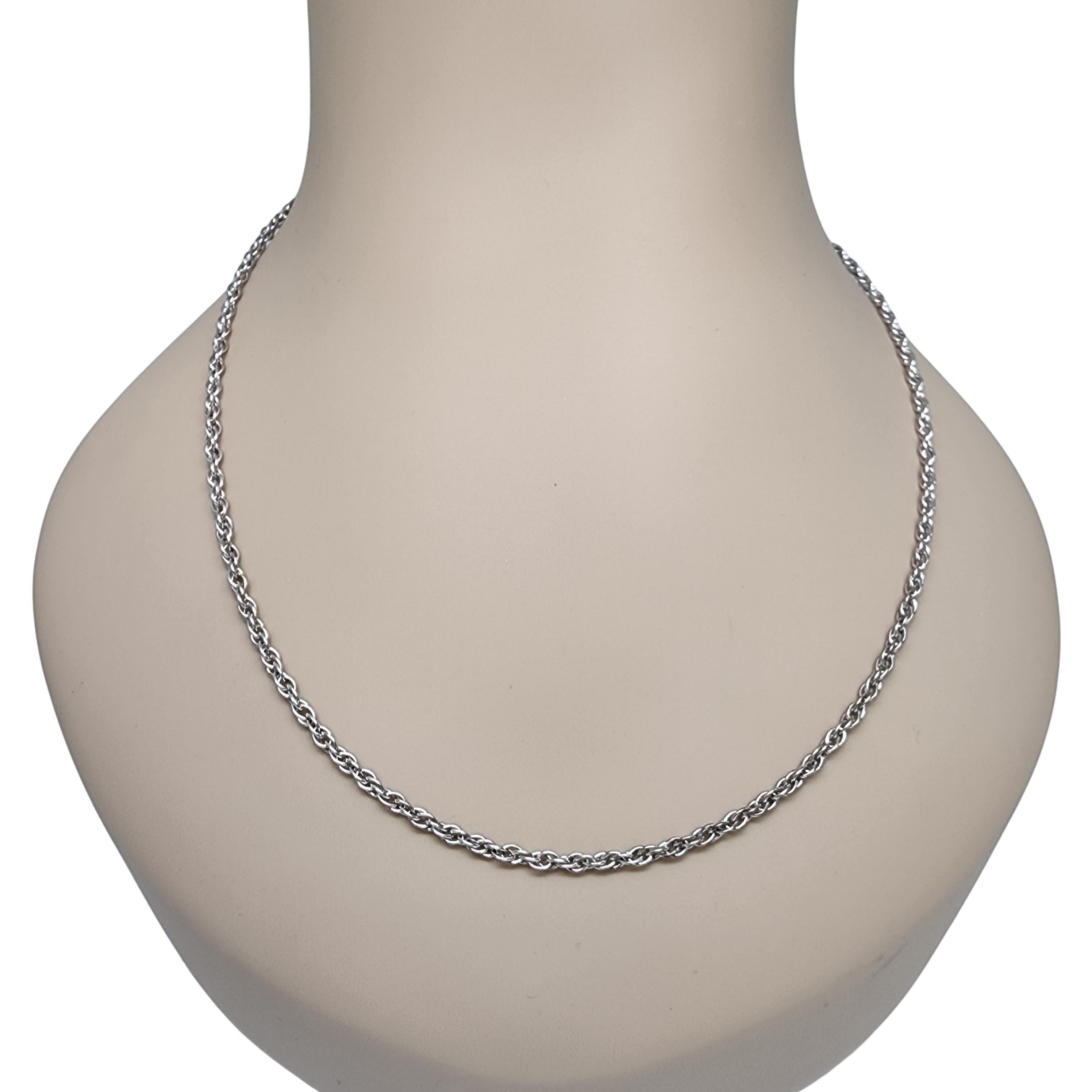 James Avery Sterling Silver Twist Chain Necklace #16610 For Sale 3