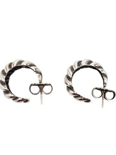 James Avery Sterling Silver Twisted Half Hoop Earrings #21501