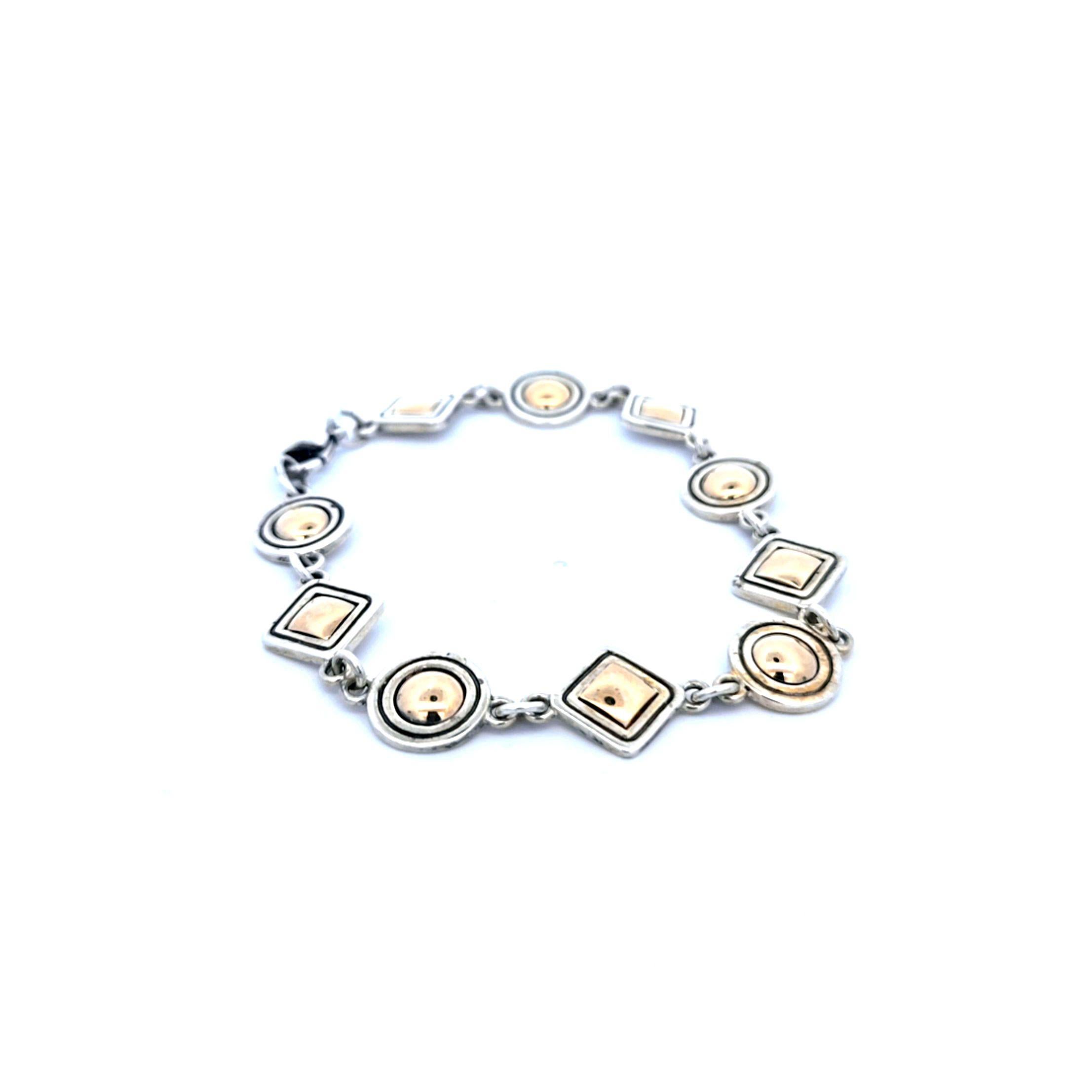 Women's or Men's James Avery Yellow Gold Sterling Silver Bracelet For Sale