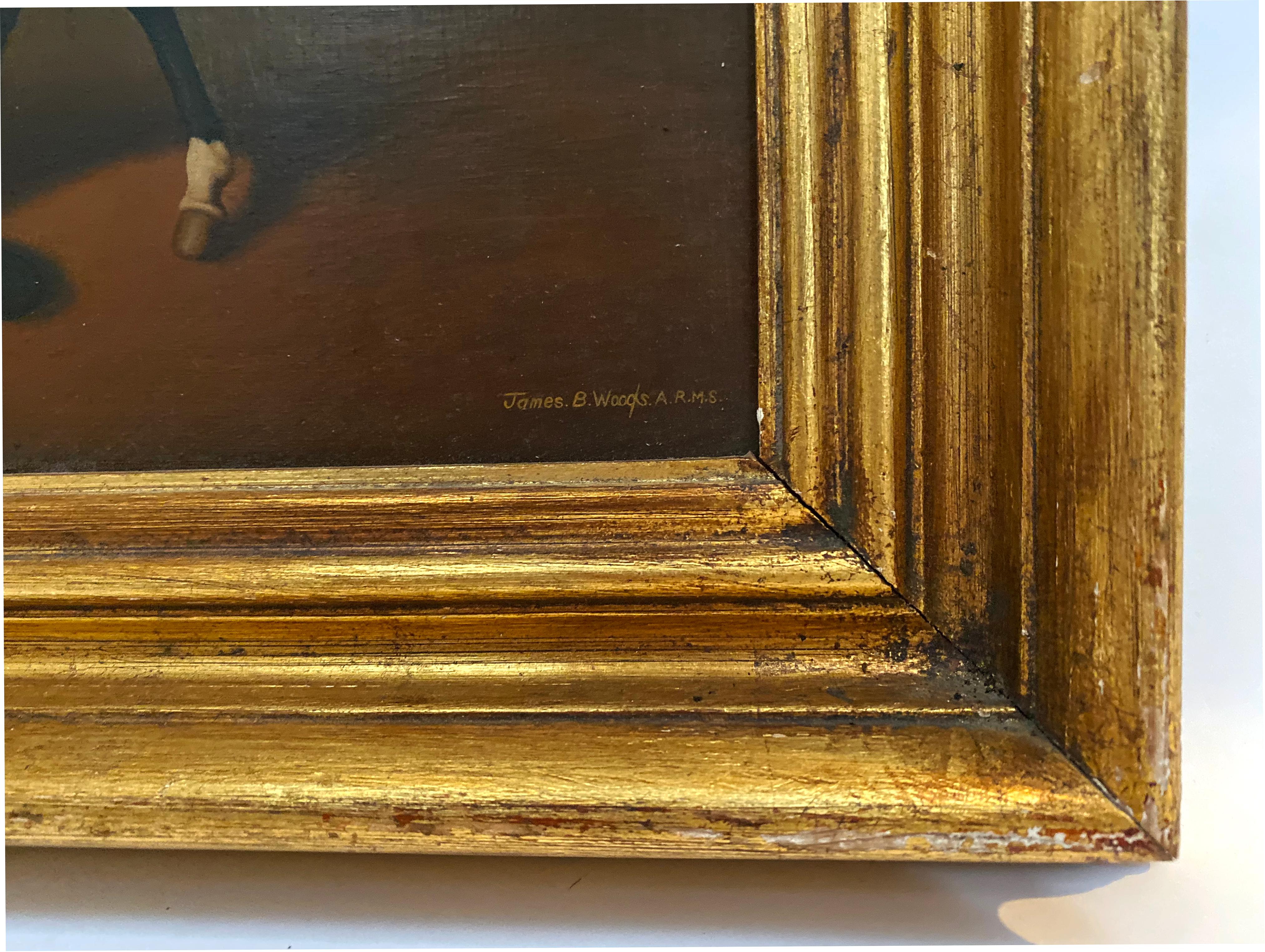 Gold Leaf James B. Woods English Horse Painting