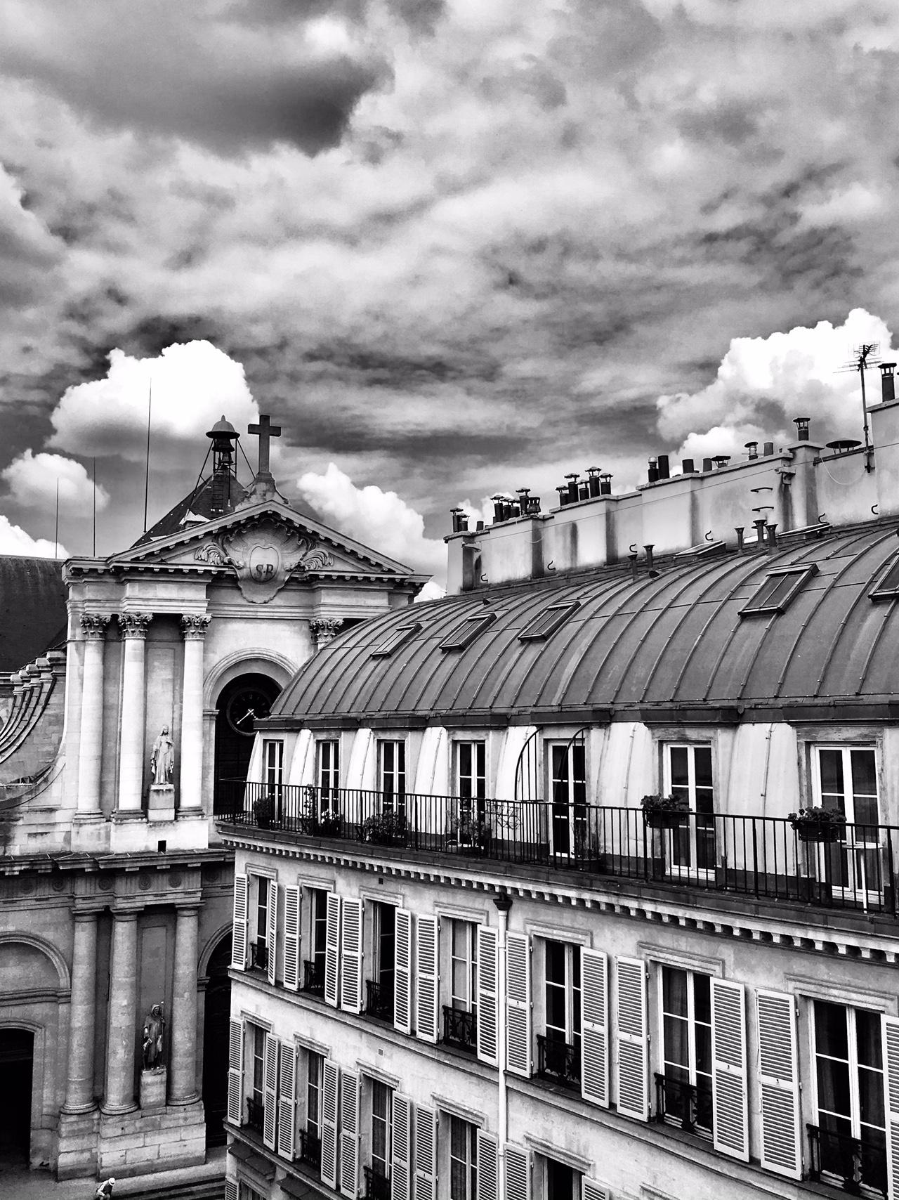 James Bacchi Black and White Photograph - #InTheSky A Weekend in Paris #1