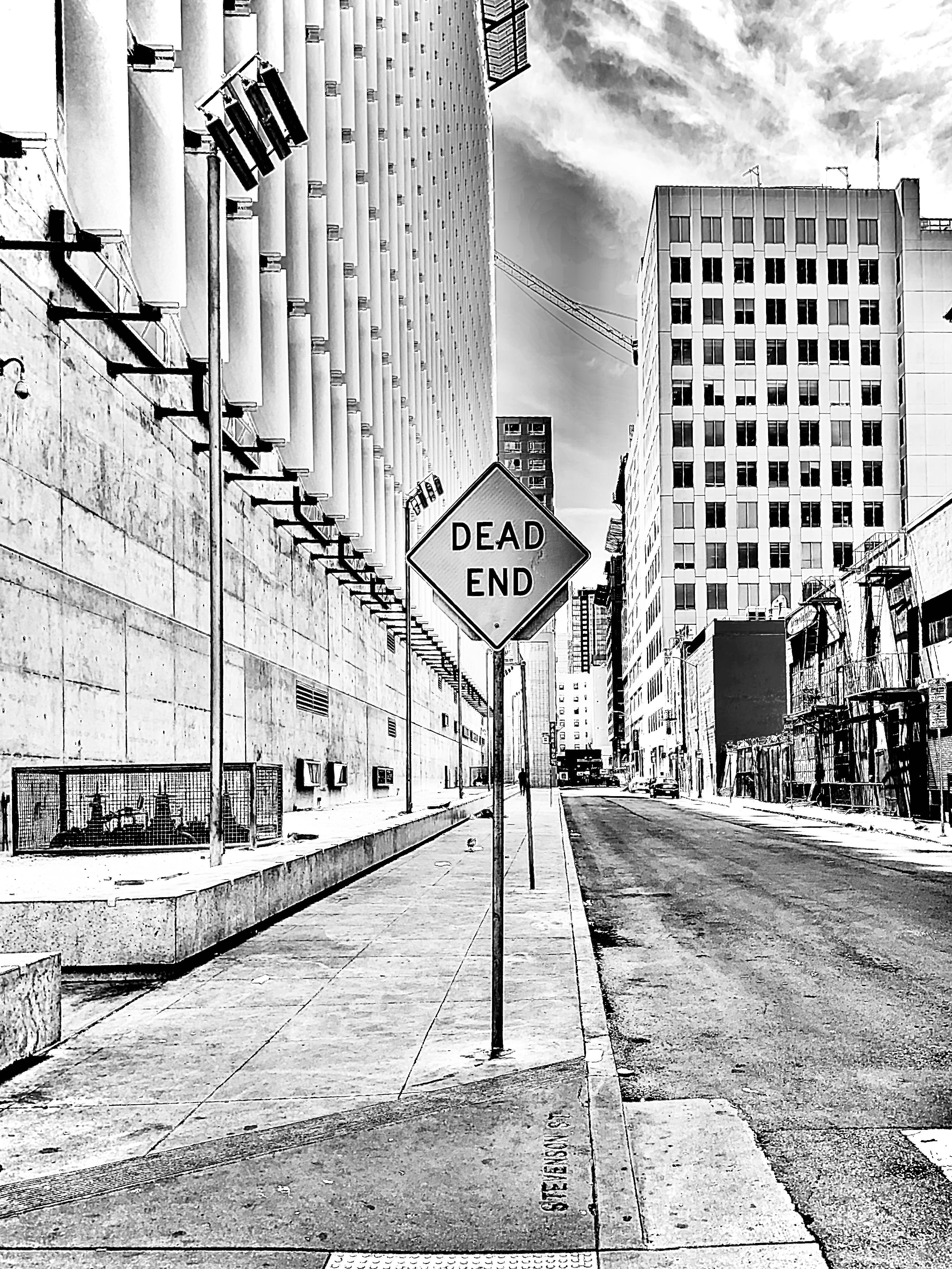 James Bacchi Black and White Photograph - #inthesky San Francisco Shelter In Place 