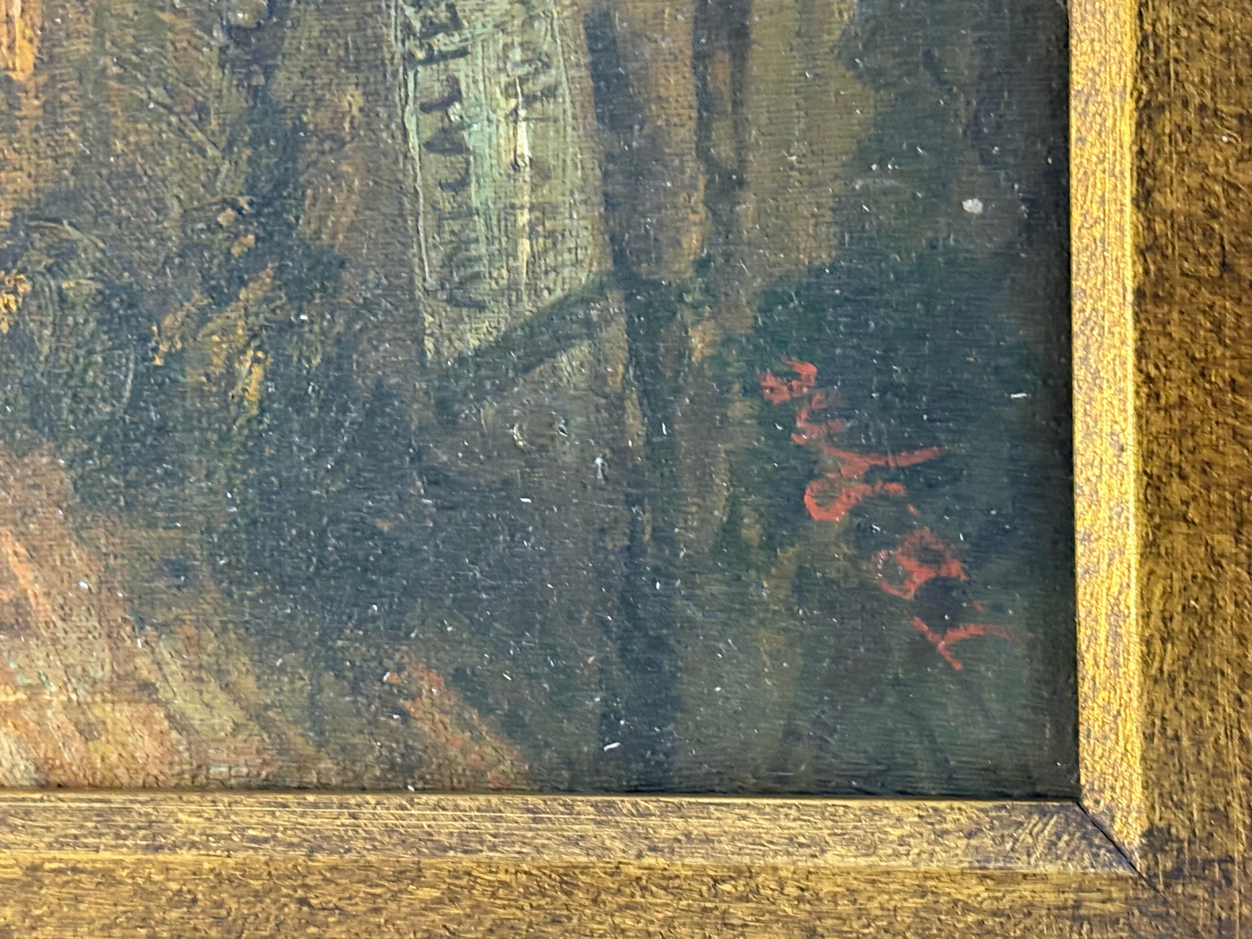 James Baker Pyne oil painting on canvas. Comes with certificate in the back. In good condition. Measures 38x30