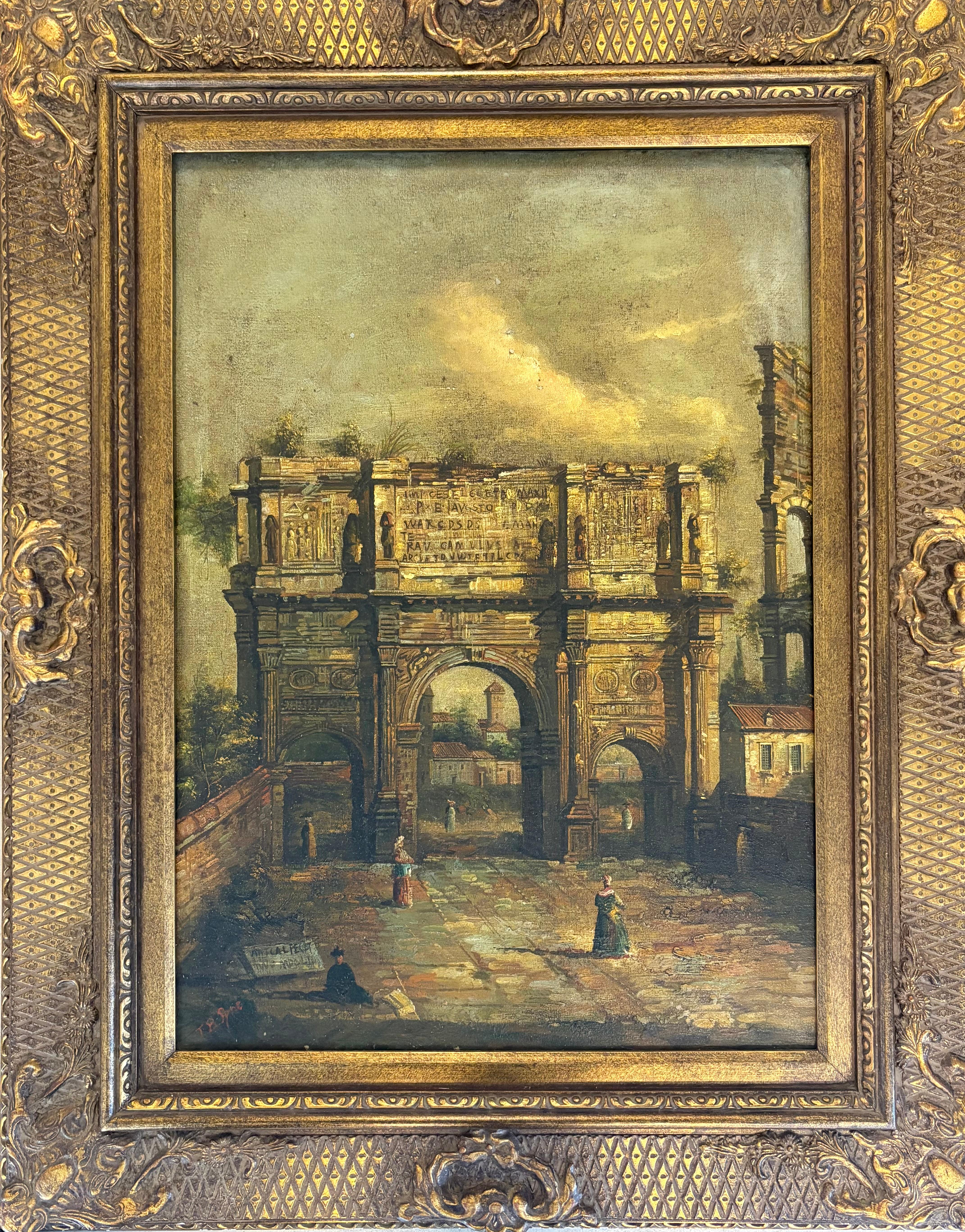 “Rome Scene” - Painting by James Baker Pyne