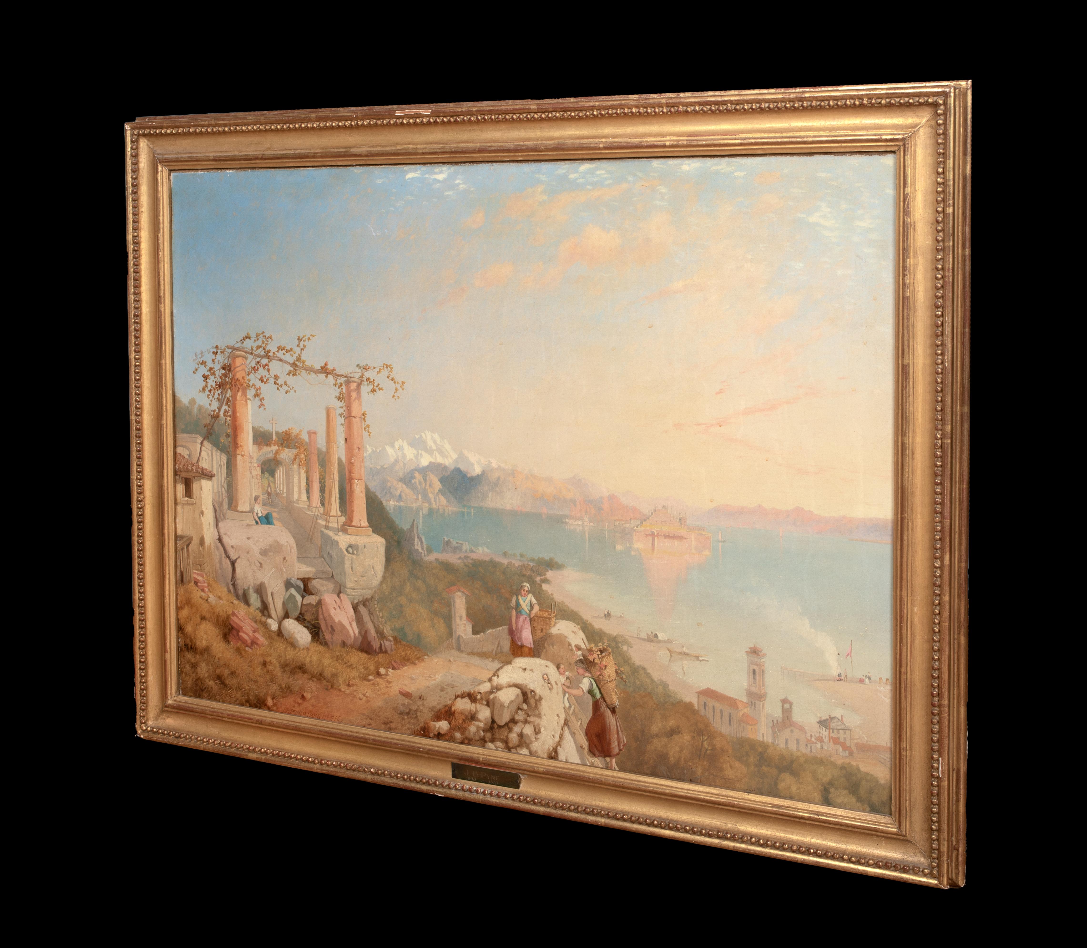 Las ruinas romanas, Lago Mayor, Italia, siglo XIX James Baker Pyne (1800-1870) en venta 7