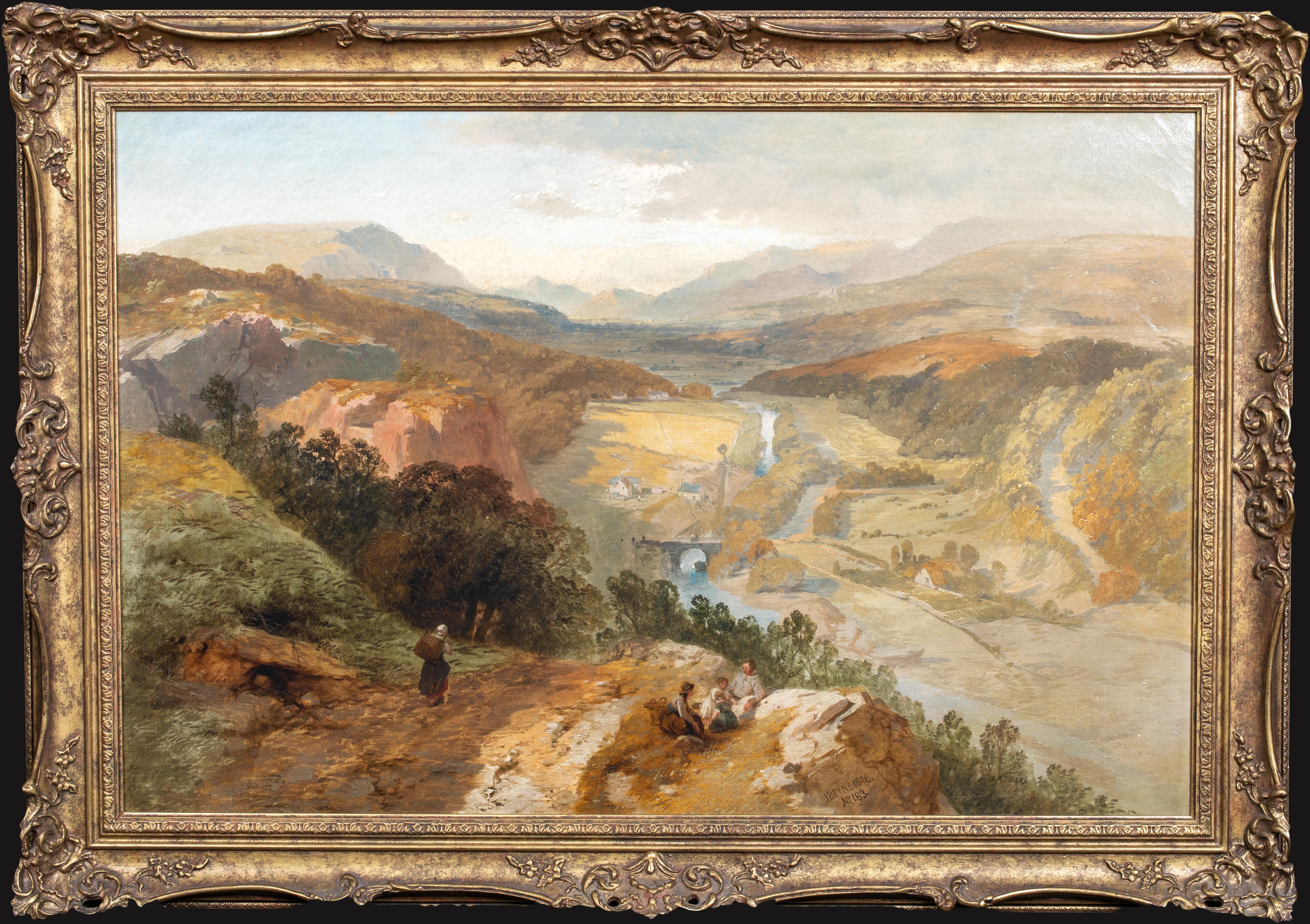 James Baker Pyne Landscape Painting - The Vale Of Neath, 19th Century