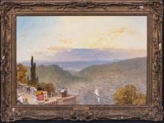 View Of Florence At Sunset From The San Miniato Church, 19th Century