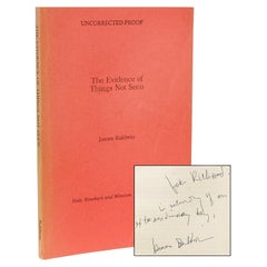 James BALDWIN. The Evidence Of Things Not Seen. PRESENTATION COPY 1ST ED PROOF