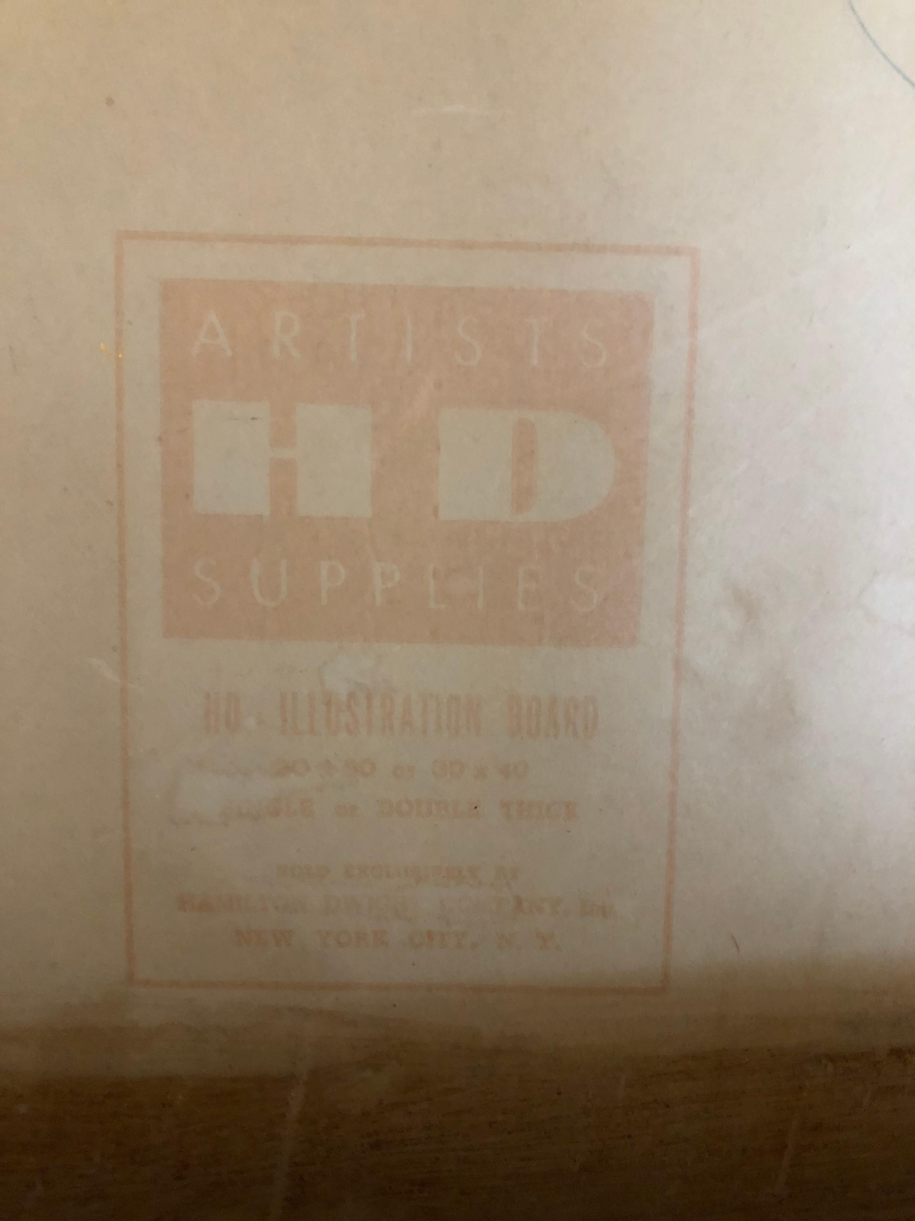 James A. Elliott Bama Öl auf Karton 