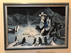 James Elliott Bama Óleo sobre tabla "Y entonces hubo uno"