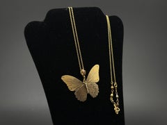 Collar James Banks Troides Helena Mariposa de metal mixto de oro rosa de 18 quilates