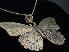 James Banks Troides Helena Schmetterling Gemischtes Metall 18K Rose Gold Halskette