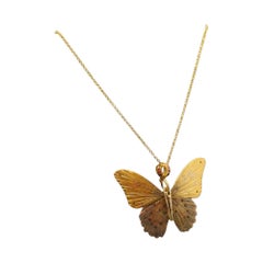 Collar James Banks Troides Helena Mariposa de metal mixto de oro rosa de 18 quilates