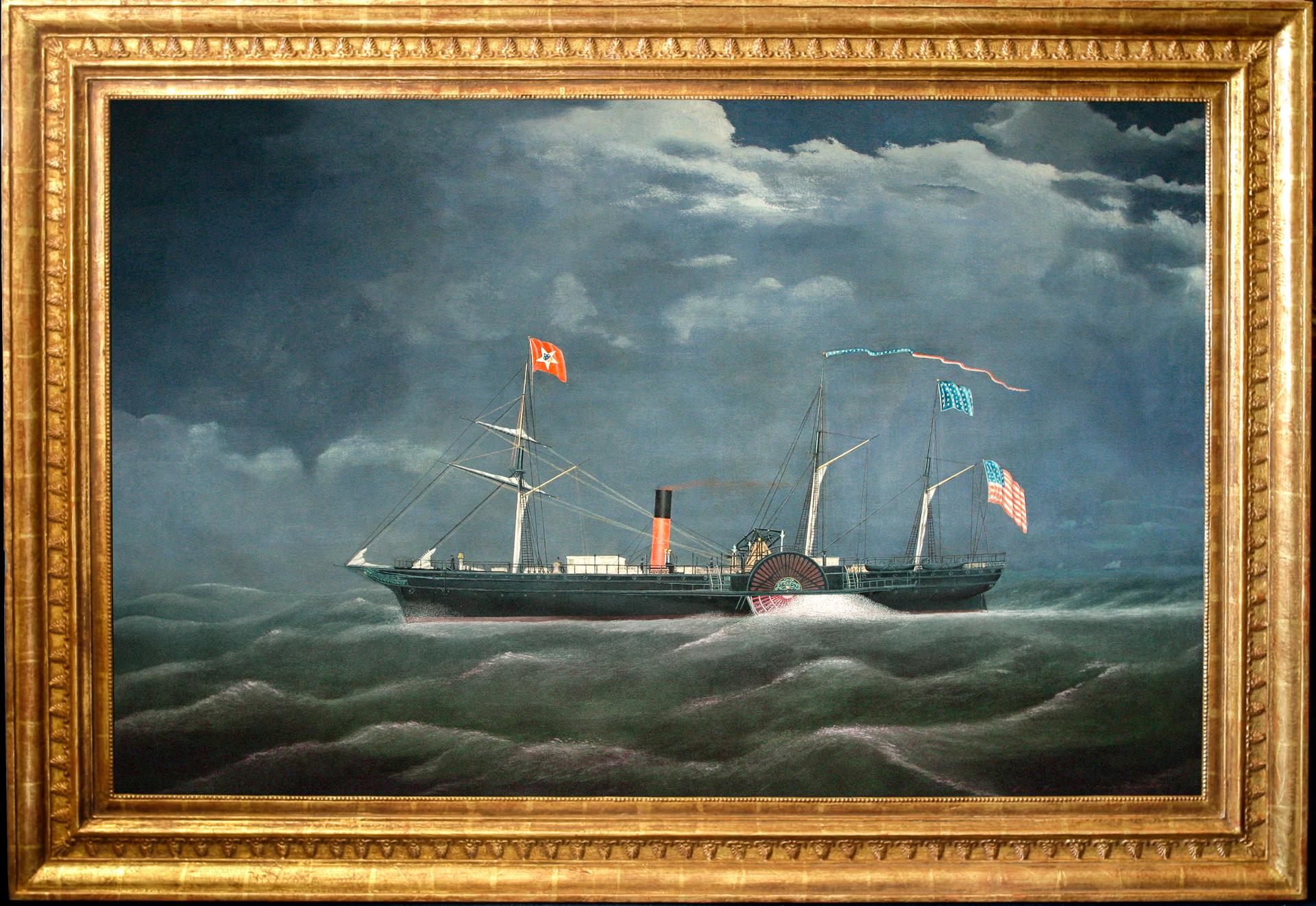 BLACK WARRIOR at Sea - Other Art Style Painting by James Bard