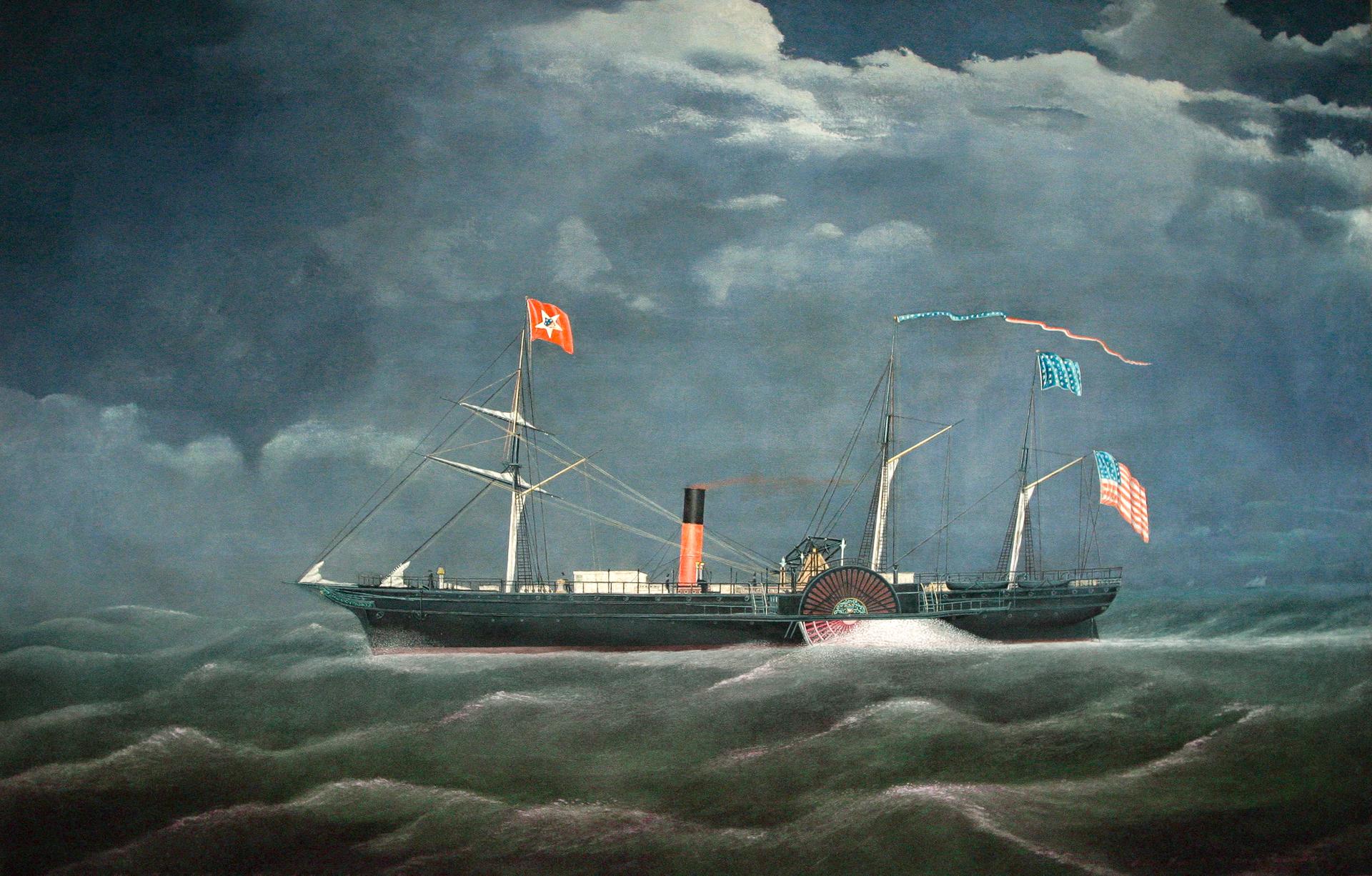 BLACK WARRIOR at Sea - Painting by James Bard