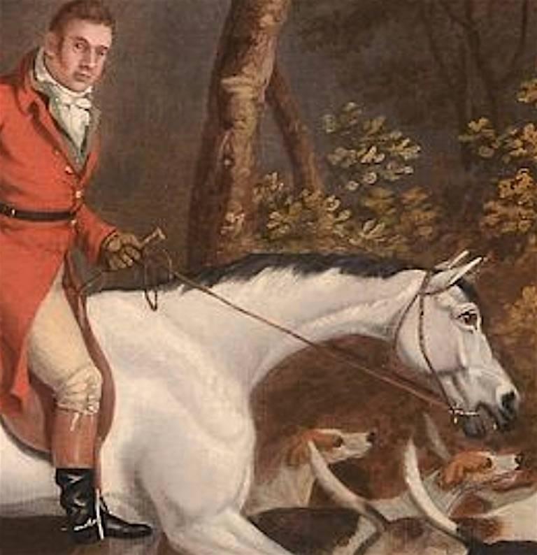 Lord Derby's Fuchshunde, eine englische Jagdszene  von James Barenger im Angebot 1