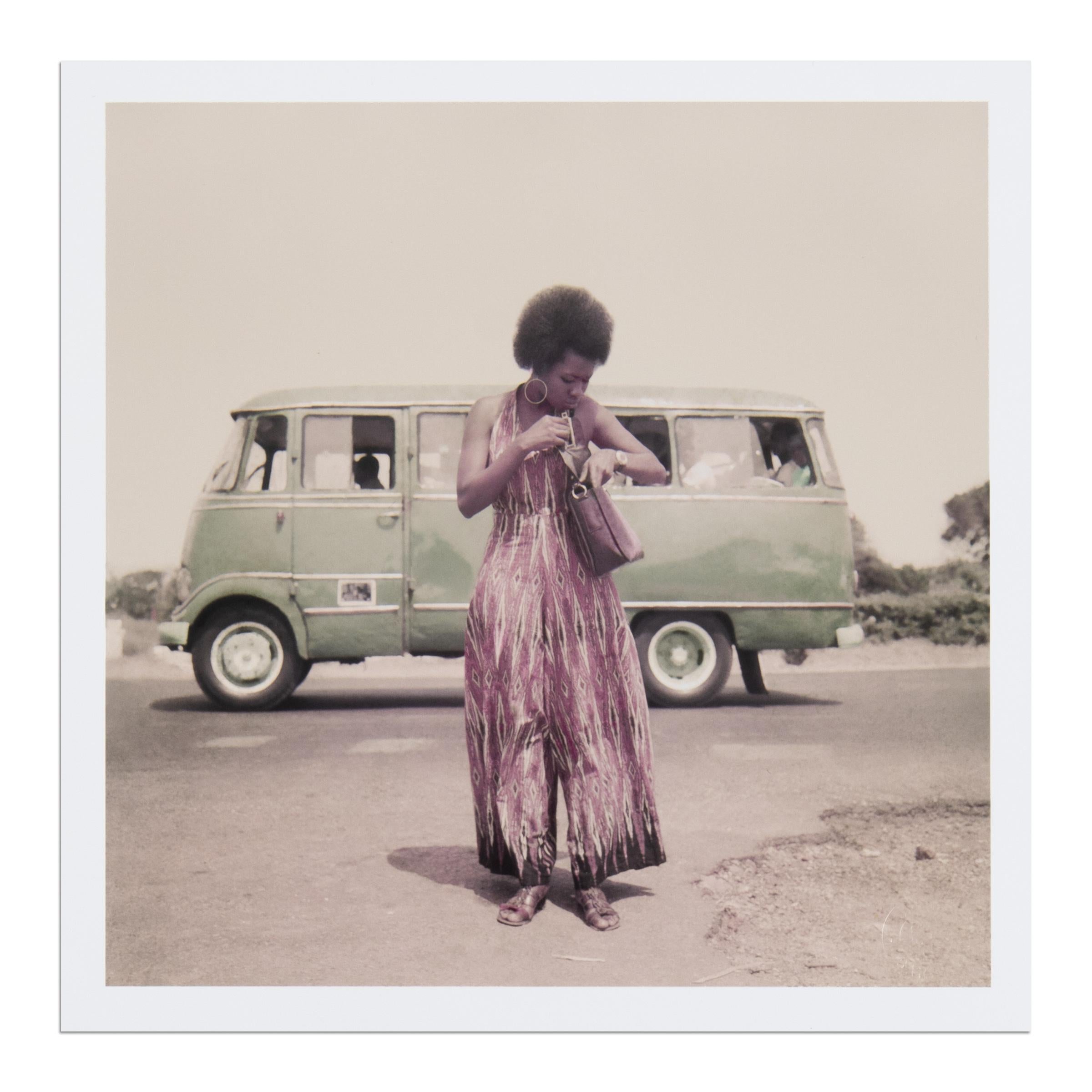 James Barnor (Ghanian, b. 1929)
The Roadmaker, 2021
Medium: Pigment print and artist book
Print dimensions: 22 x 22 cm
Book dimensions: 27.5 x 30 cm
Edition of 150: Blind-stamped
Condition: Mint