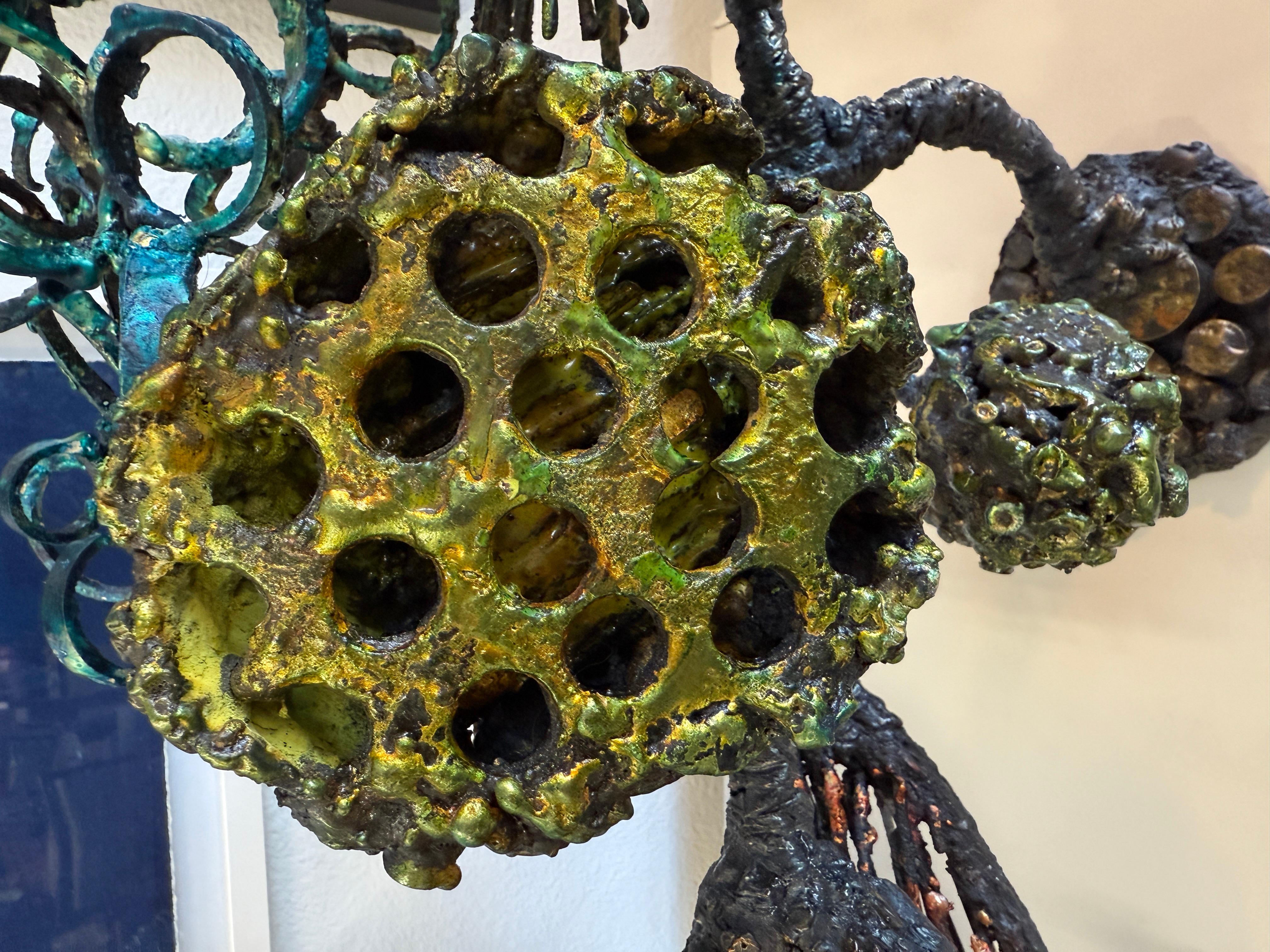 James Bearden 2022 Brutalistischer Baum aus geschwärztem Stahl und Emaille im Angebot 11