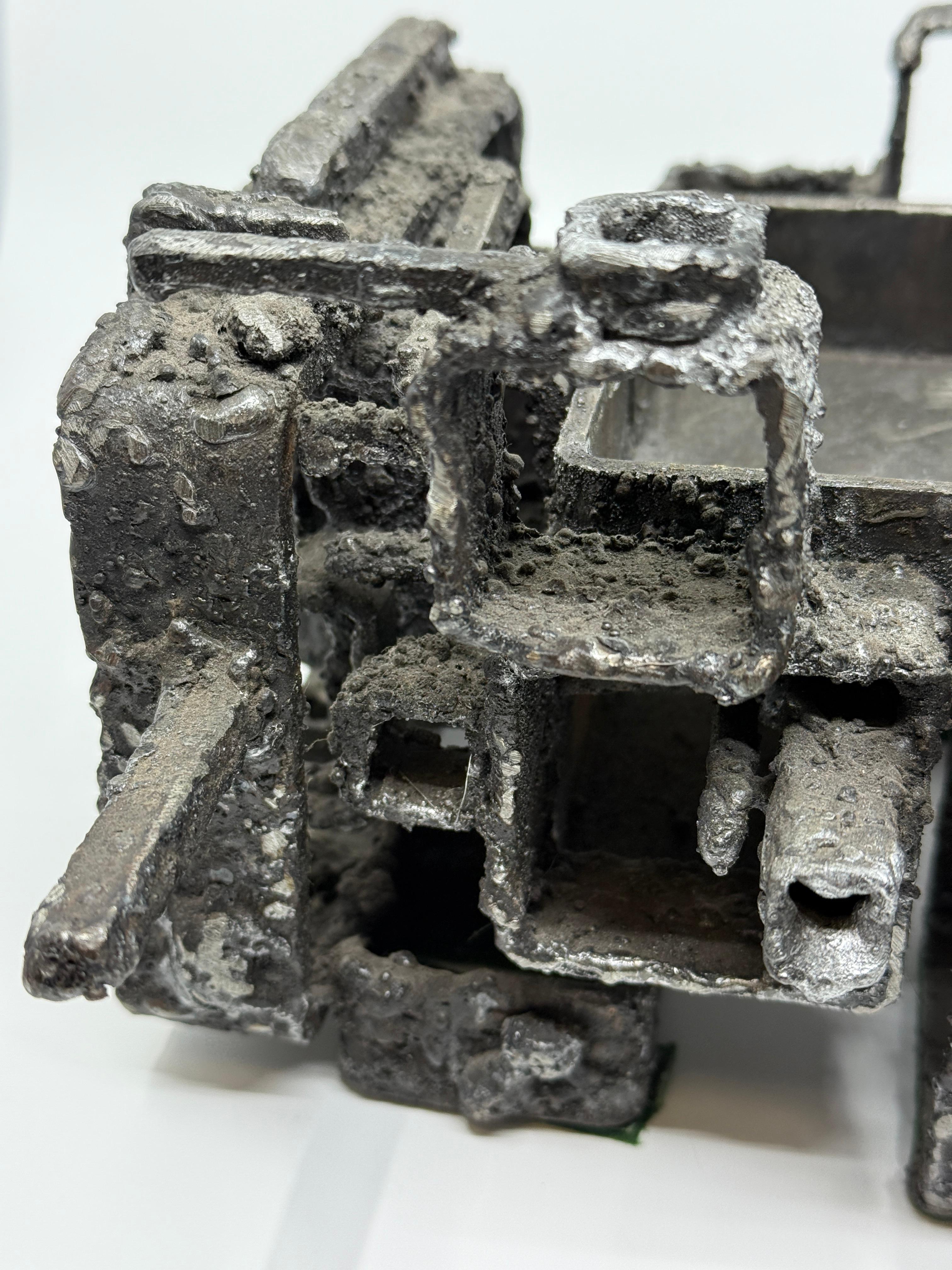 James Bearden Brutalist Blackened Steel “Dwelling” Box 2015 For Sale 5