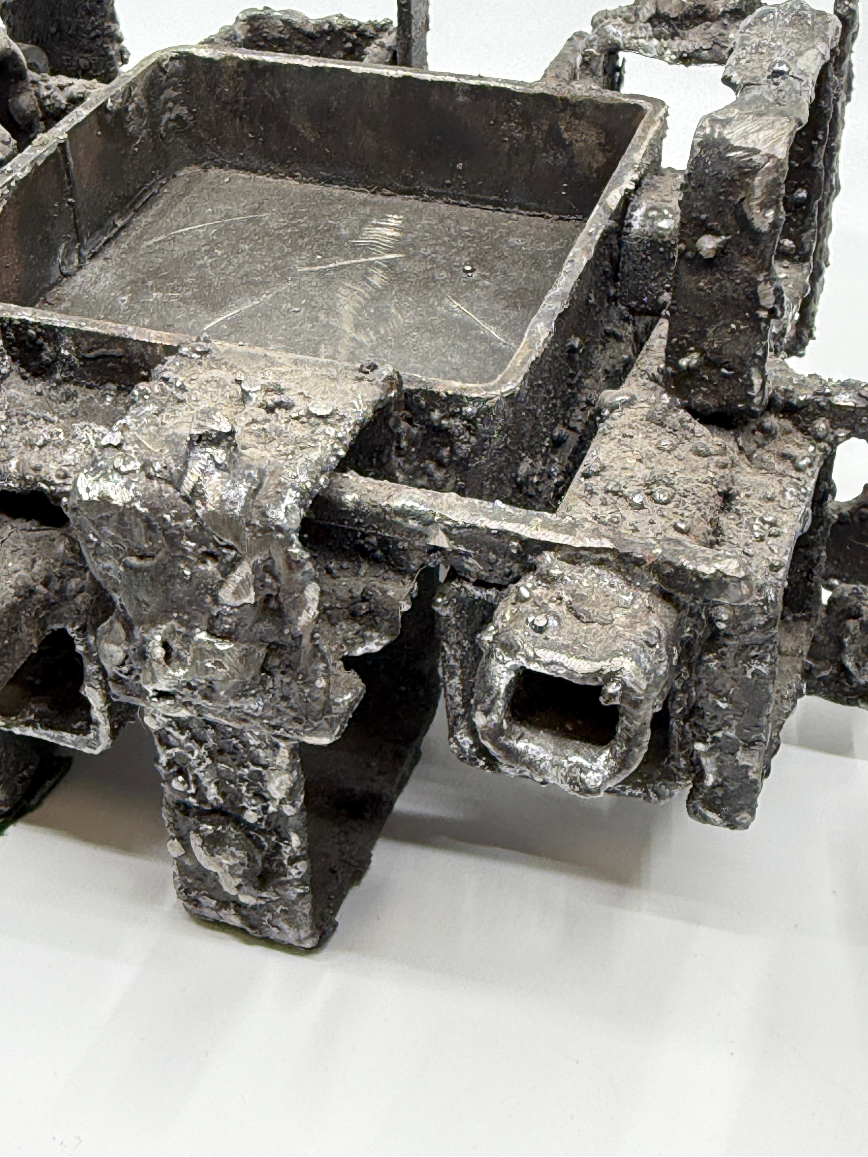 James Bearden Brutalist Blackened Steel “Dwelling” Box 2015 For Sale 6