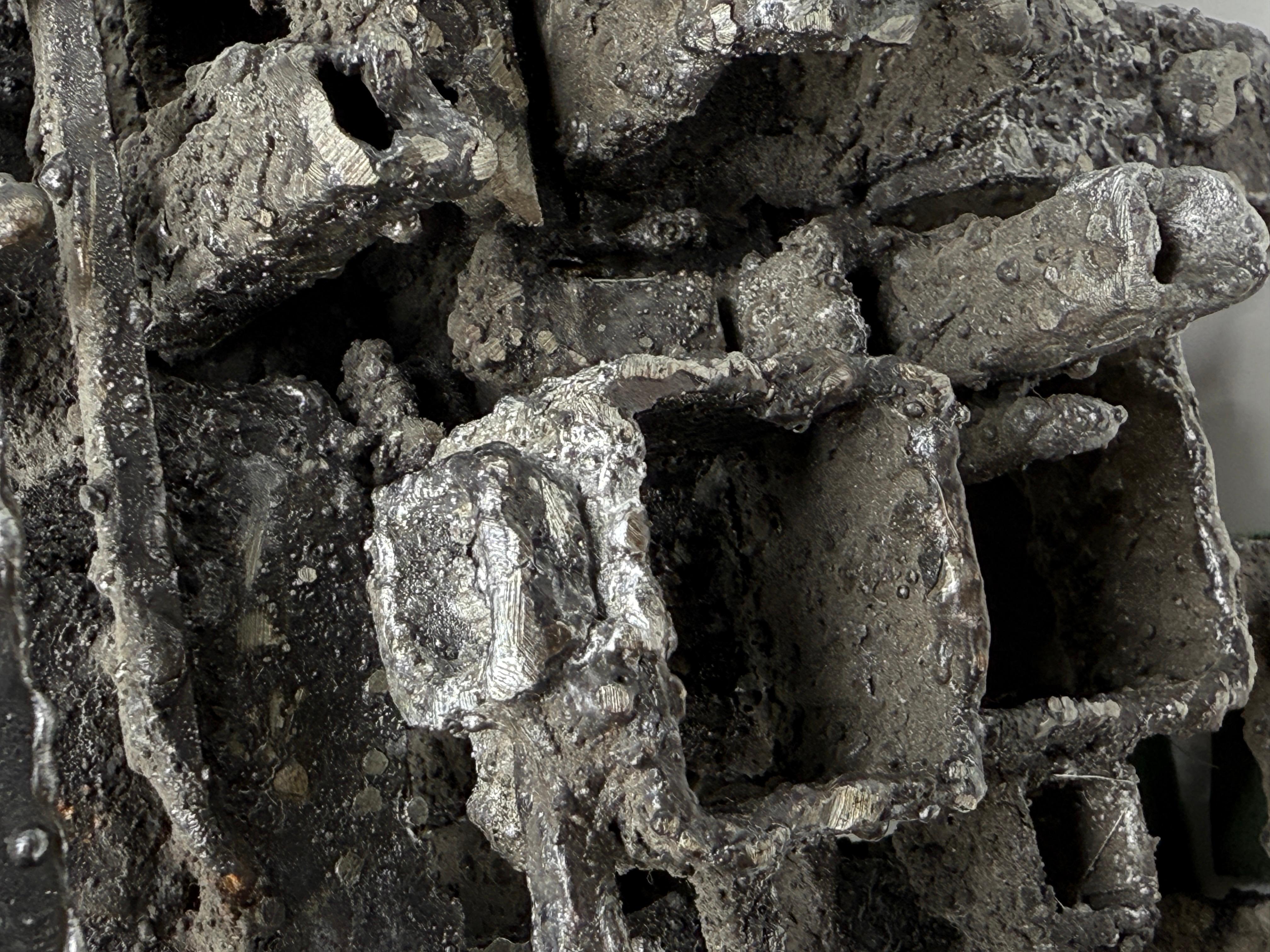James Bearden Brutalist Blackened Steel “Dwelling” Box 2015 For Sale 9