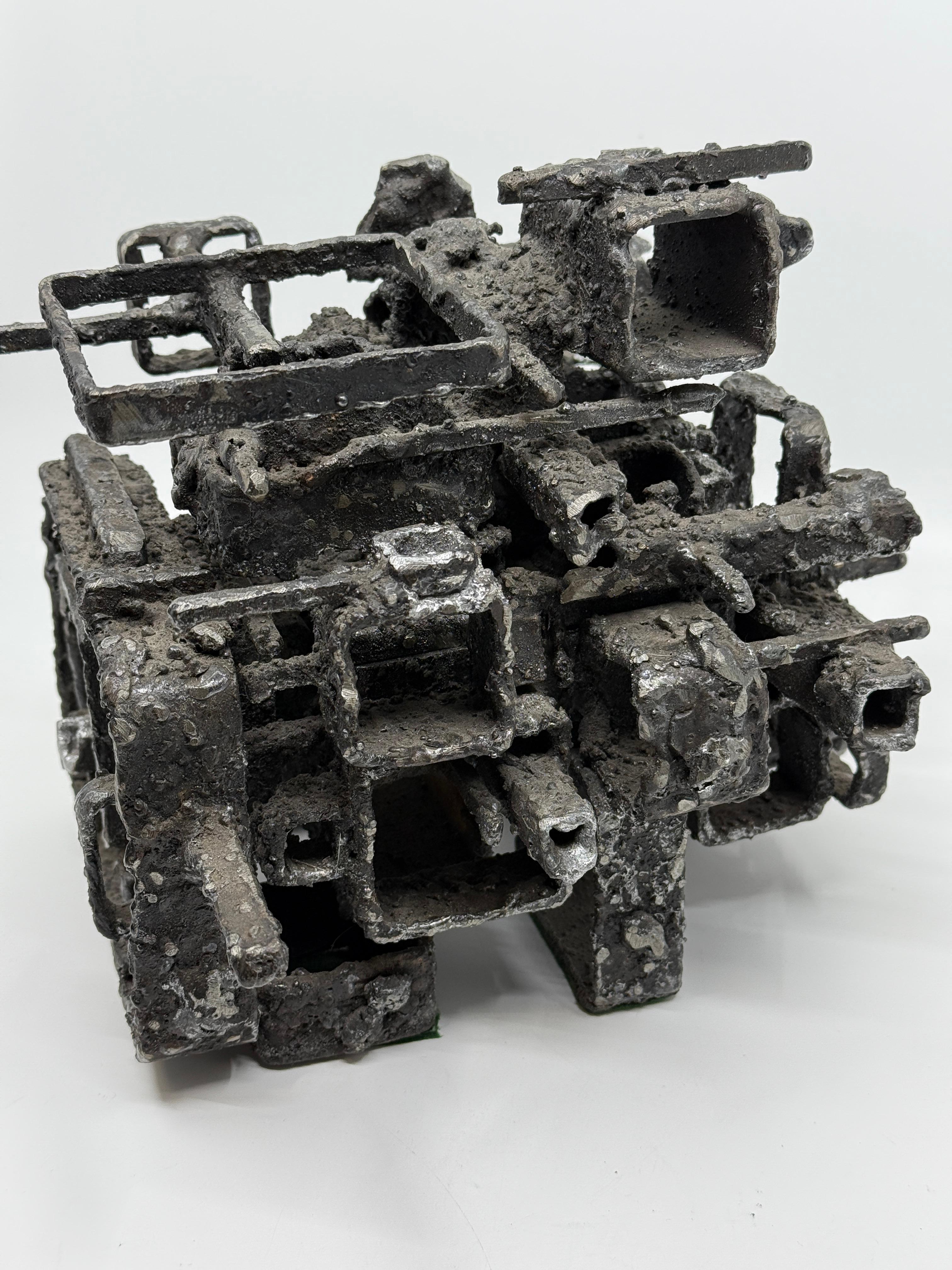 James Bearden Brutalist Blackened Steel “Dwelling” Box 2015 For Sale 10