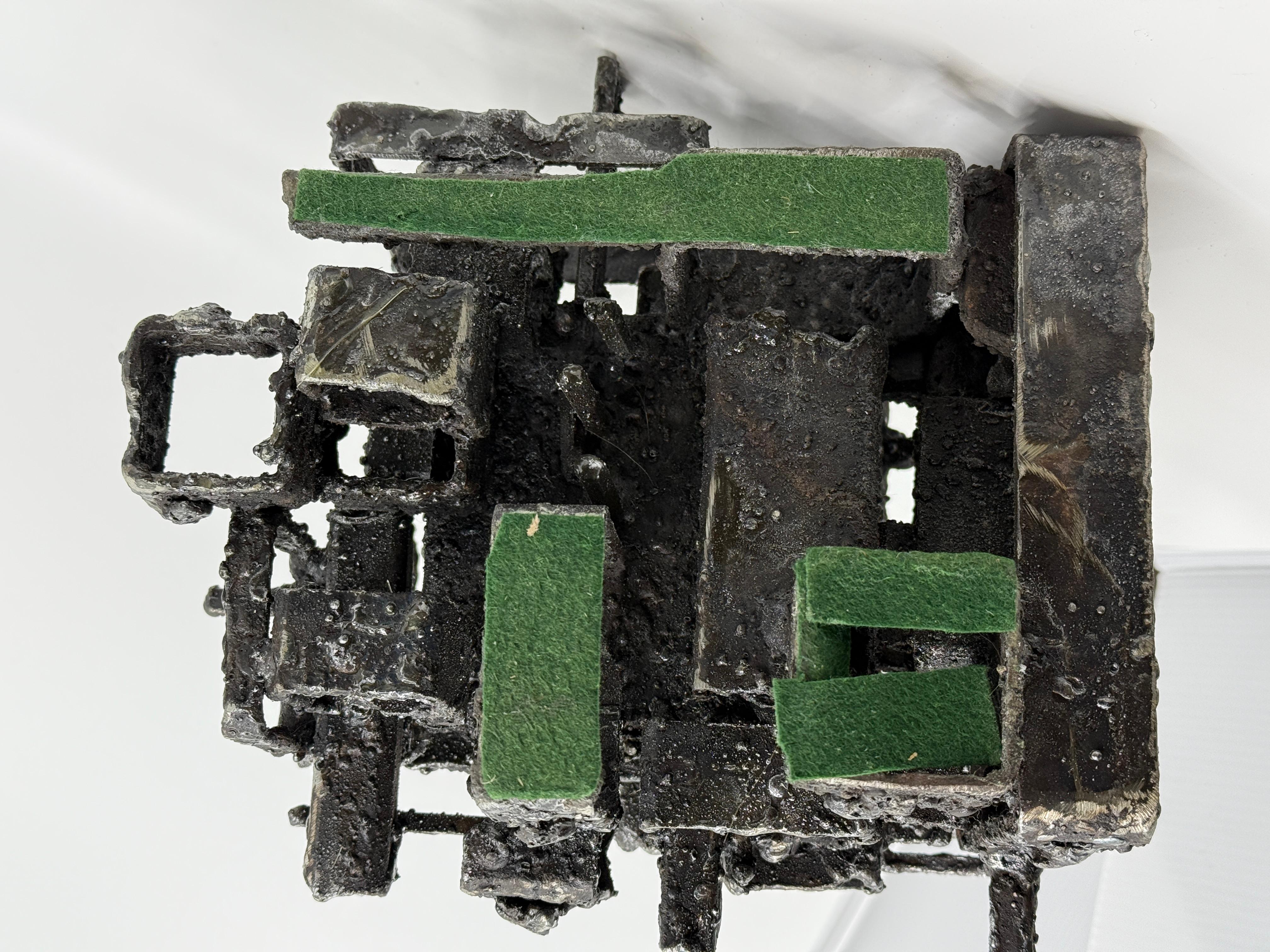 James Bearden Brutalist Blackened Steel “Dwelling” Box 2015 For Sale 11