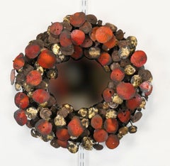 James Bearden Brutalist Lunar Array Mirror, 2000s