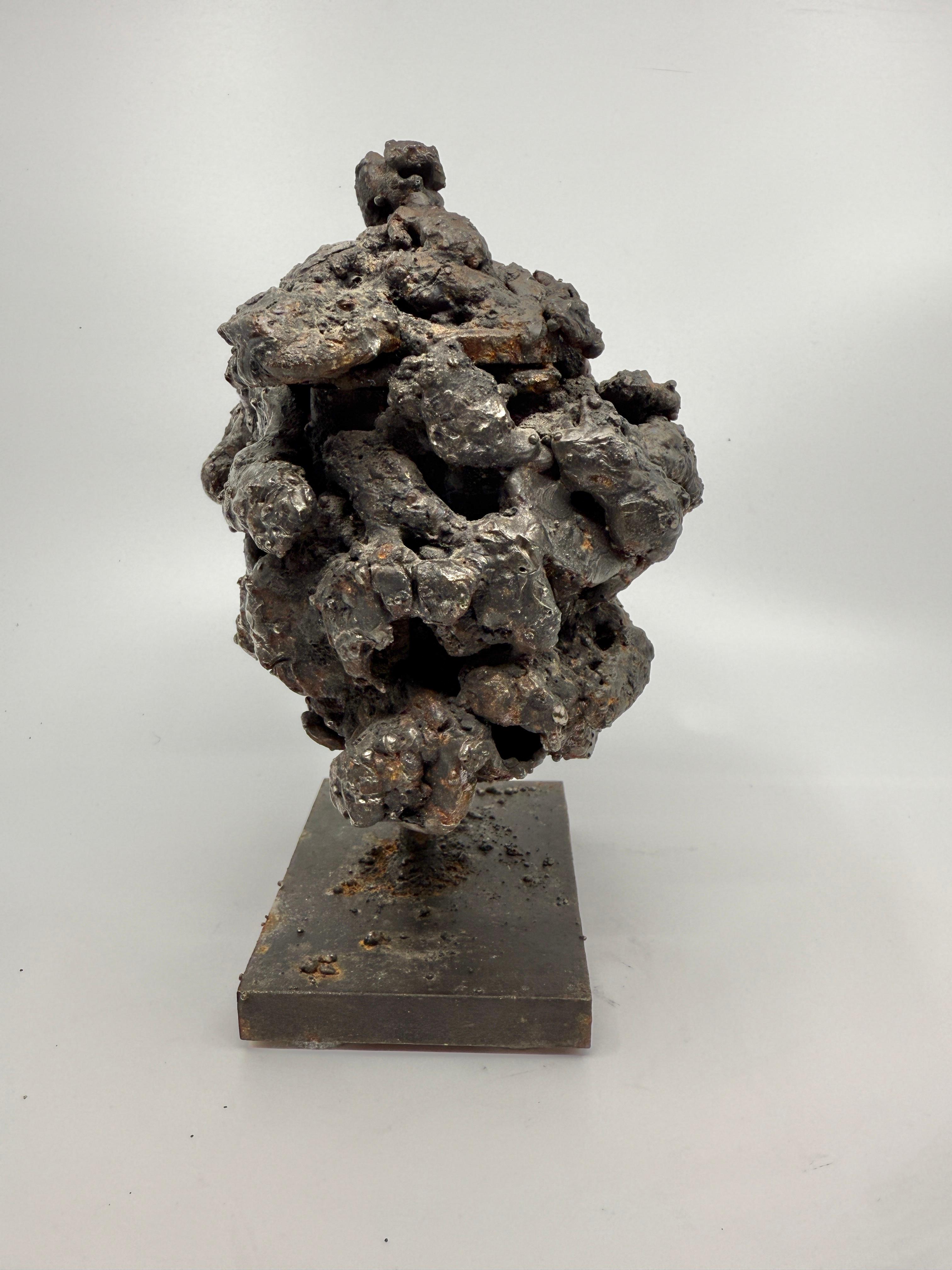 James Bearden Brutalist Sculptured Steel “Barnacle Box” For Sale 6