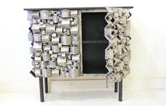 James Bearden Faceted Steel Console