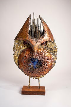 James Bearden Large Scale Brutalist Owl Sculpture from His "Animal Series"